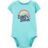 Cache-couche à collectionner arc-en-ciel Best Sister Carter's - turquoise, 12 mois.