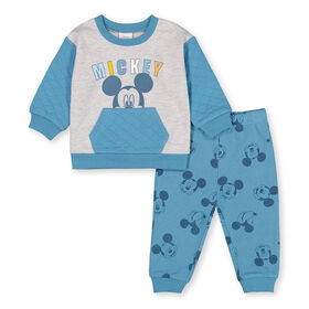 Disney Mickey Mouse ens.2mcx Haut/Pantalon Jogger Bleu