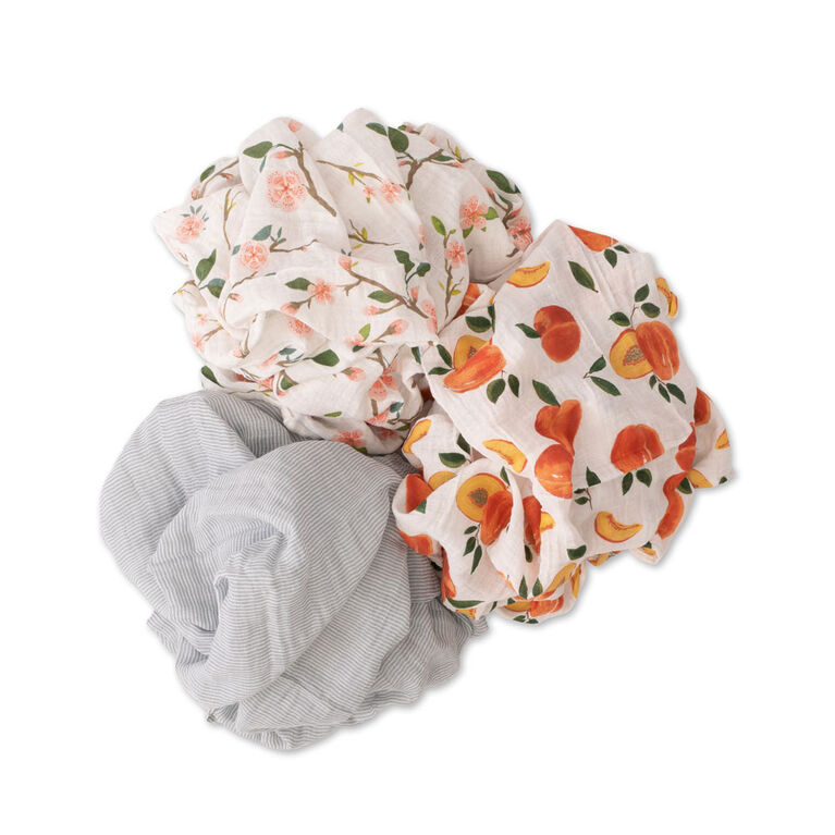 Red Rover - Cotton Muslin Swaddle 3 Pack - Peachy - R Exclusive