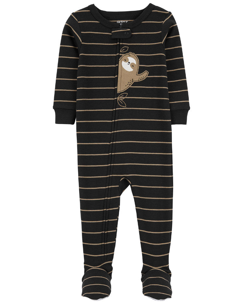 Carter s One Piece Sloth 100 Snug Fit Cotton Footie Pajamas Black 18M Babies R Us Canada