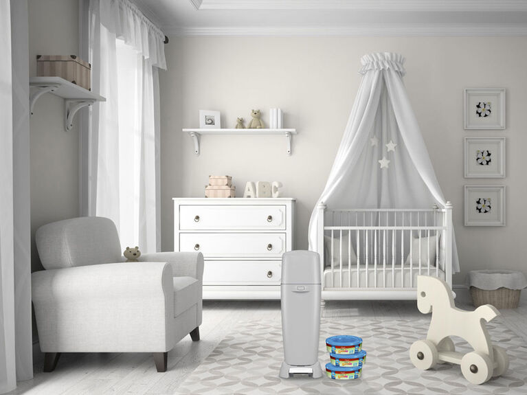 Playtex Baby Diaper Genie Elite Diaper Pail - Designer White