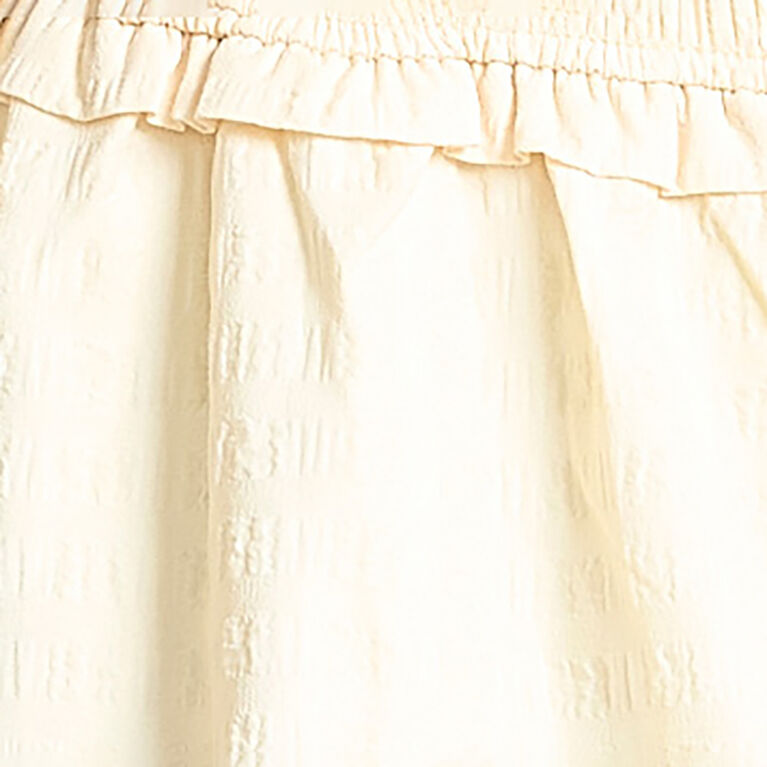 Motherhood Ruffle Sleeve Smocked Babydoll Top