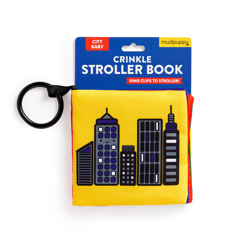 City Baby Crinkle Fabric Stroller Book - English Edition
