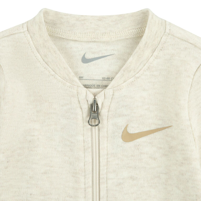 Nike Coverall - Pale Ivory Heather -Size 9M