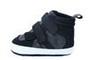 First Steps Black Course Canvas High Top Sneakers Size 1, 0-3 months