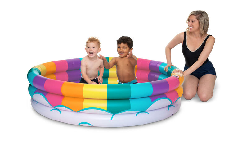 Big Mouth Rainbow Kiddie Pool - English Edition