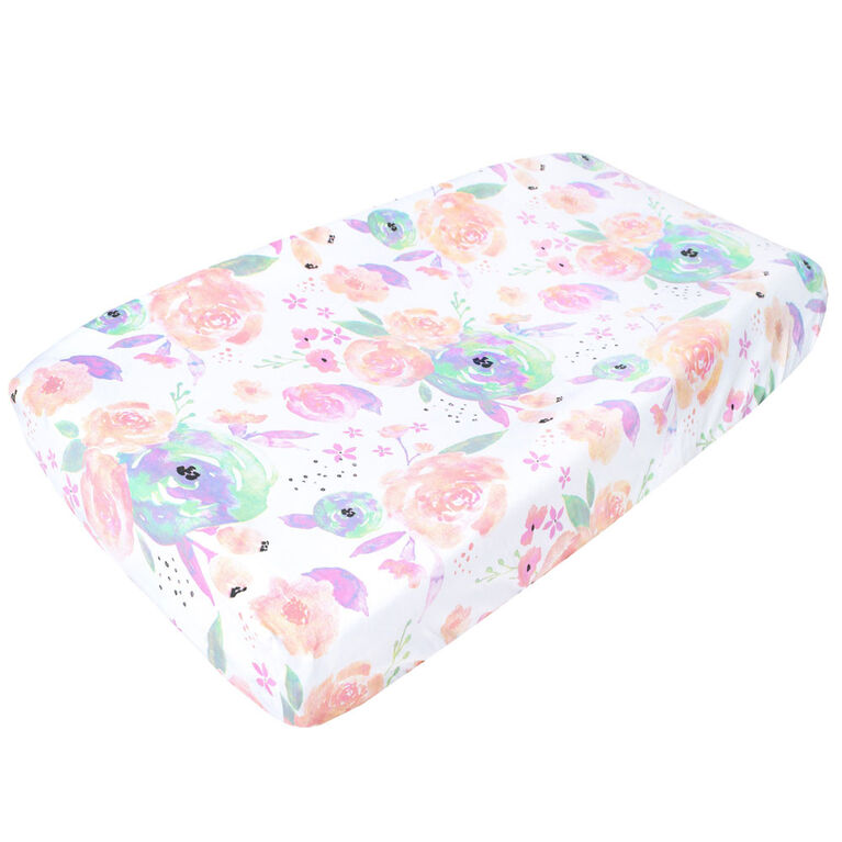 Copper Pearl Bloom Diaper Changing Pad Cover