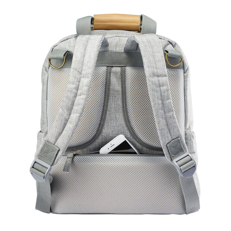 Jj Cole Papago Pack Backpack Diaper Bag Light Heather Grey Babies R Us Canada