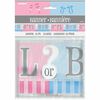 Foil Gender Reveal Banner, 12 ft - English Edition