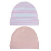 Koala Baby 2 Pack Baby Hats - Pink Star -Pink Stripes