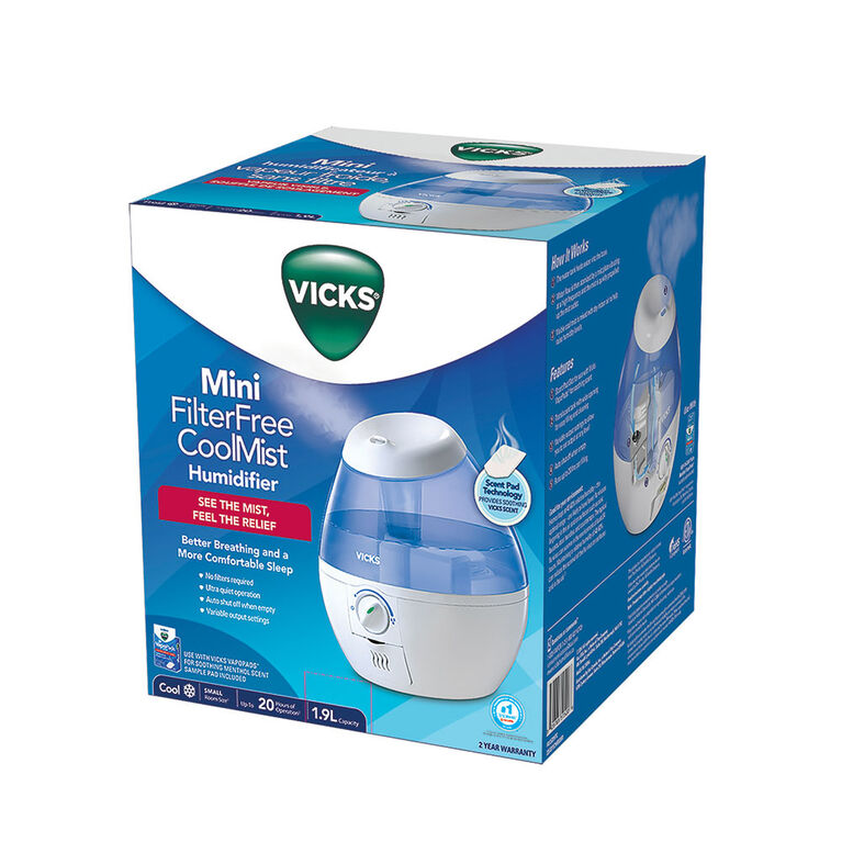 Vicks Mini Humidificateur À Vapeur Froide, Sans Filtre. Babies R Us