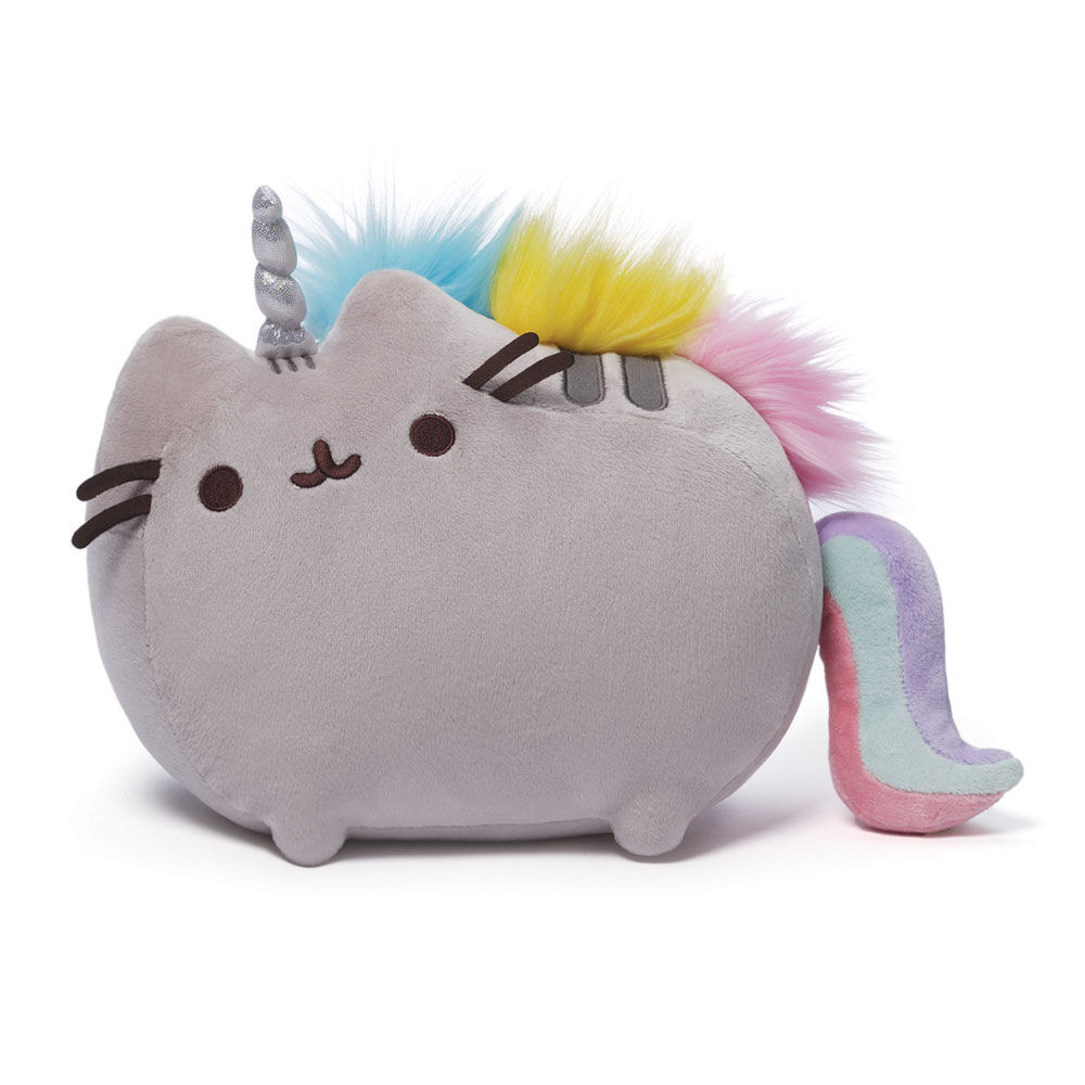 Rainbow stuffed cat outlet