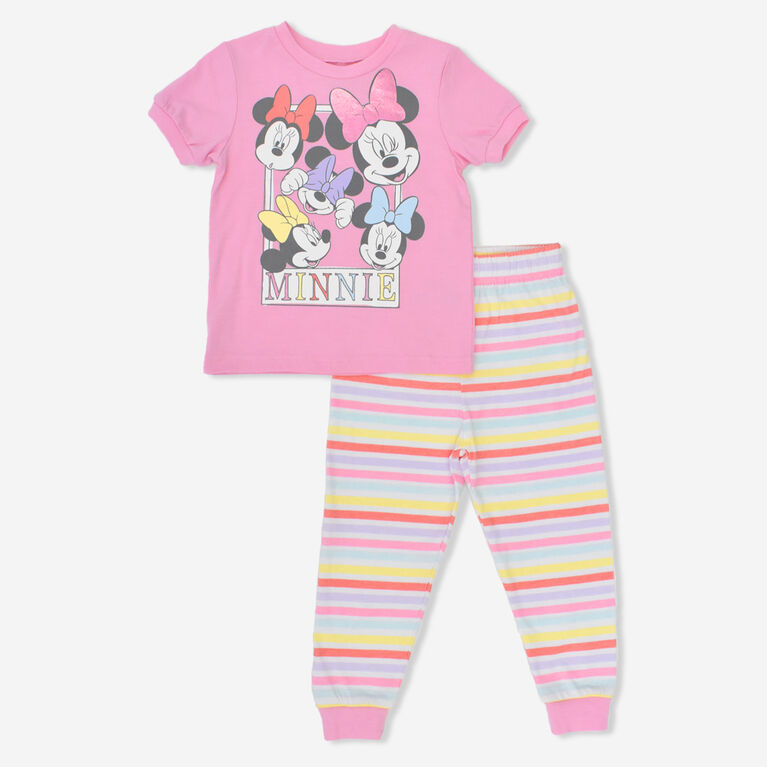 Disney Minnie Mouse 2 Piece Sleep Set Pink 5-6