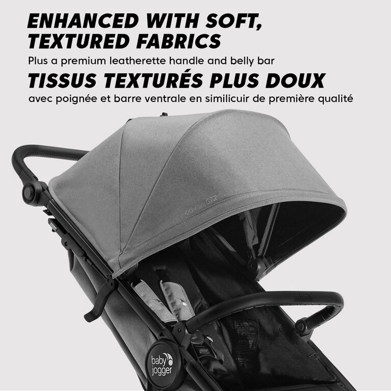 Poussette tout-terrain&nbsp;Baby Jogger City Mini GT2, Gris brochet