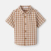 RISE Little Earthling Shirt Brown Plaid