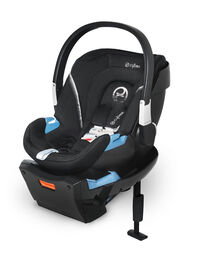 Cybex Aton 2 Infant Car Seat with SensorSafe in Lavastone Black