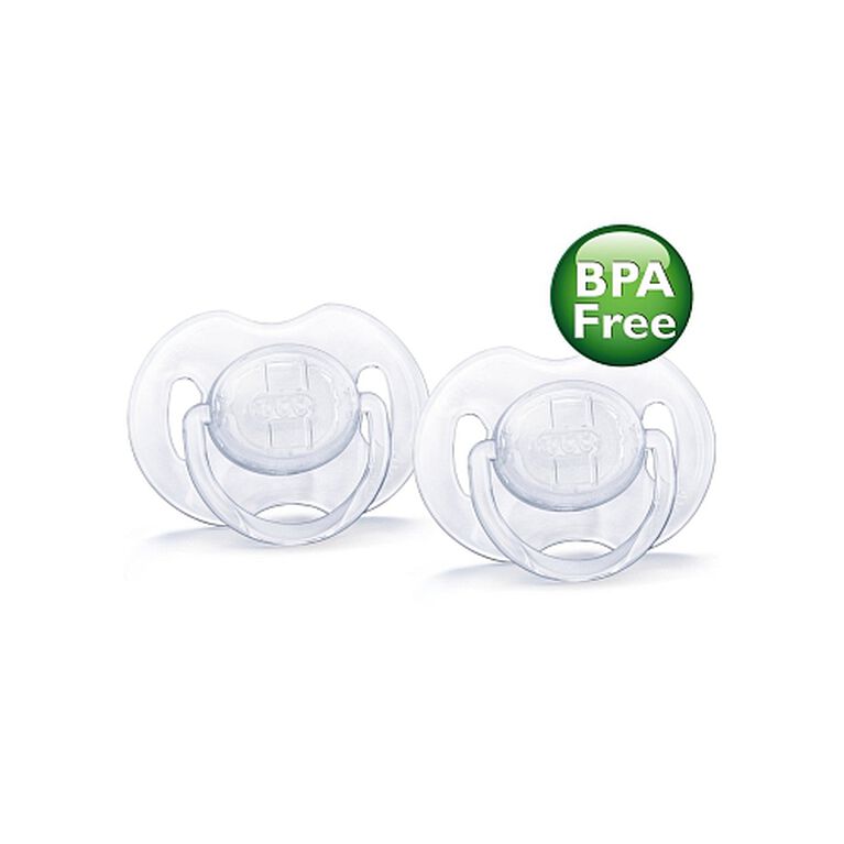 Philips AVENT BPA Free Translucent Pacifiers, 06 Months, 2Pack