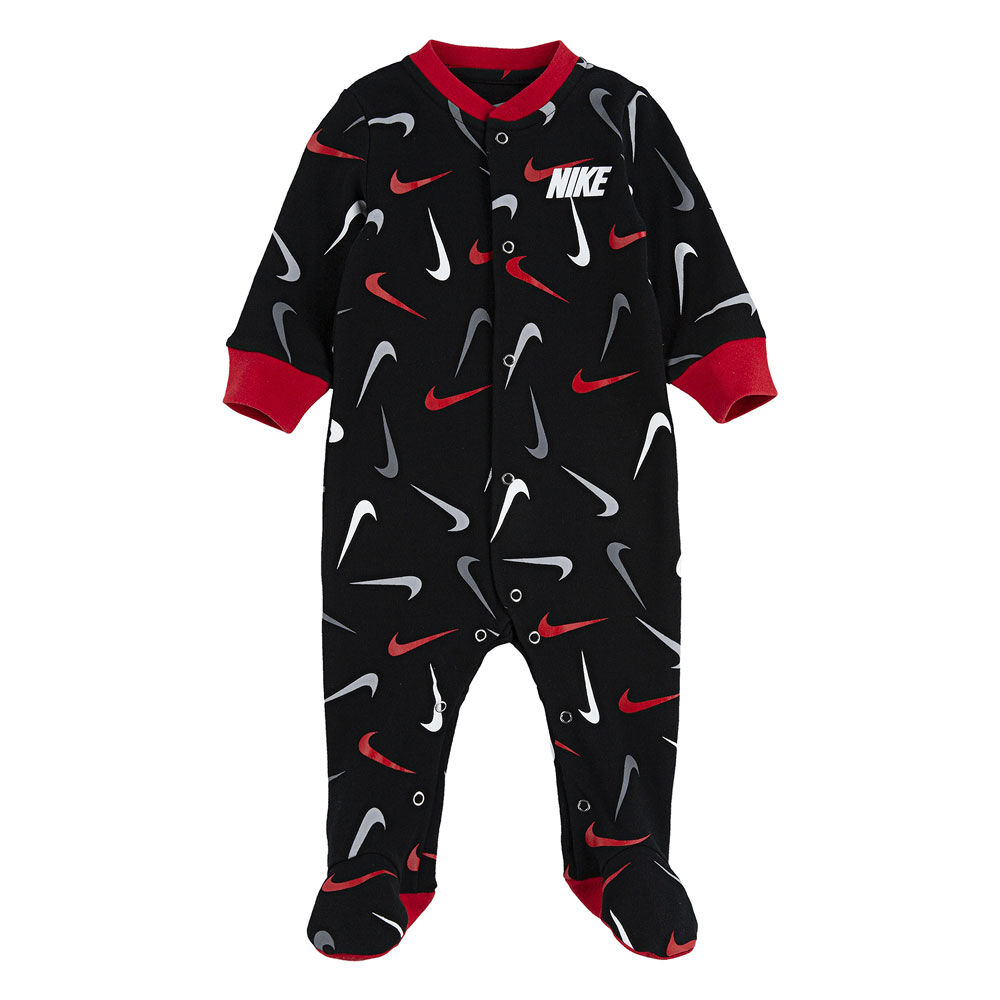 Nike footed Coverall Black 0 3 newborn