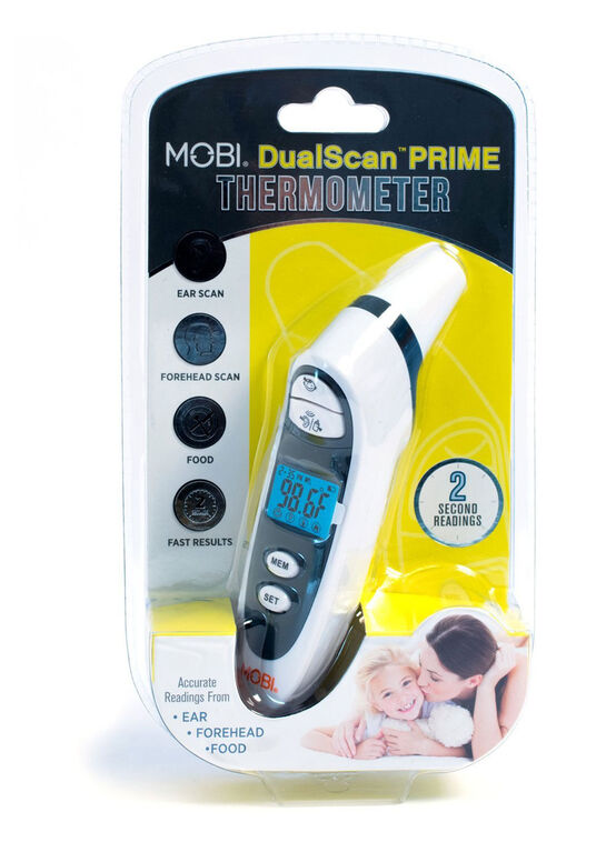 MOBI DualScan Prime Thermomètre à l'oreille et au front
