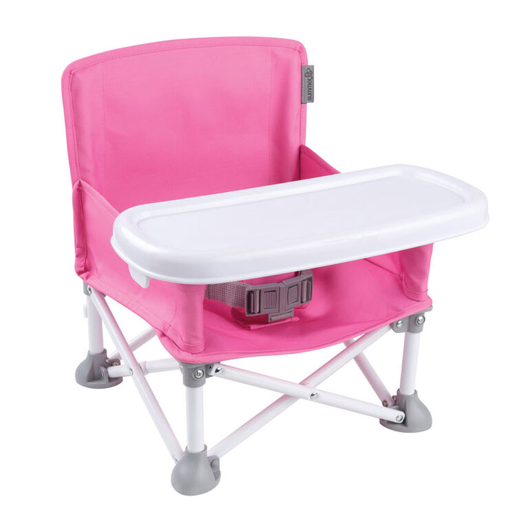 Siège rehausseur portatif Pop n Sit de Summer Infant - Rose.