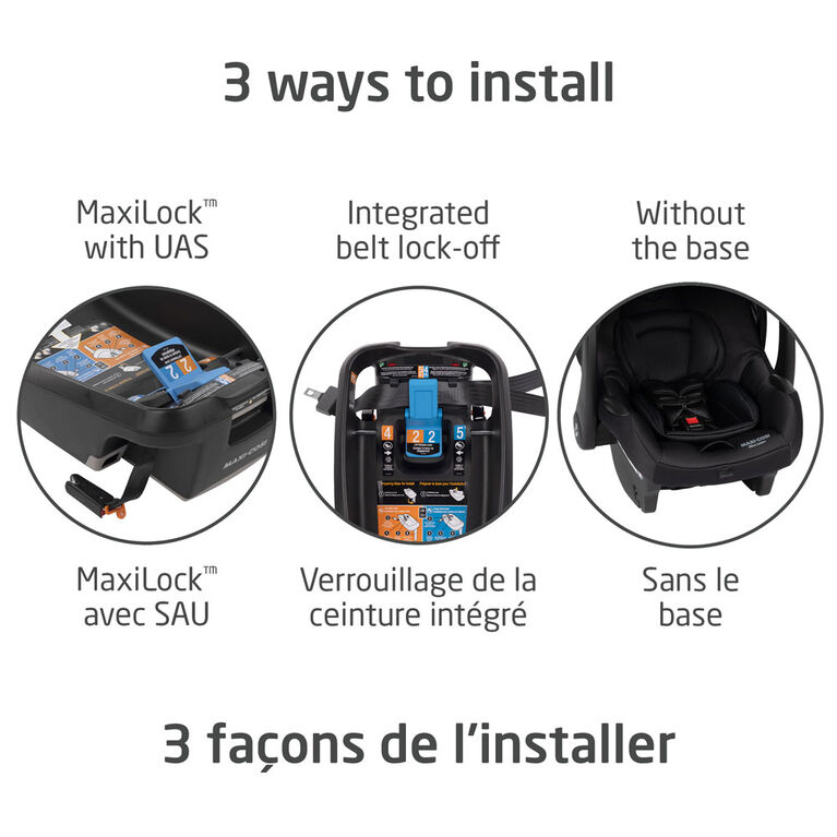Maxi Cosi Mico Luxe+ Infant Car Seat - Twillic Black