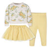 Gerber Childrenswear - 3-Piece Baby Roses Top,Tutu, & Legging Set - 12M