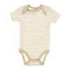 Naturelle 4 Pack Short Sleeve Bodysuit: Beige Preemie