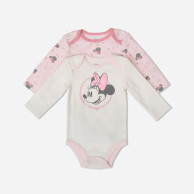 Disney Minnie Mouse 2Piece Bodysuit Set Pink