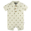 Gerber Childrenswear - Short Sleeve Collar Romper - Turtle - 3-6M