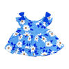 Sterling Baby Dress Bloomer Short Set: Blue Floral
