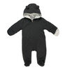 Rococo Quilted Pramsuit - Grey, 0-3 Months