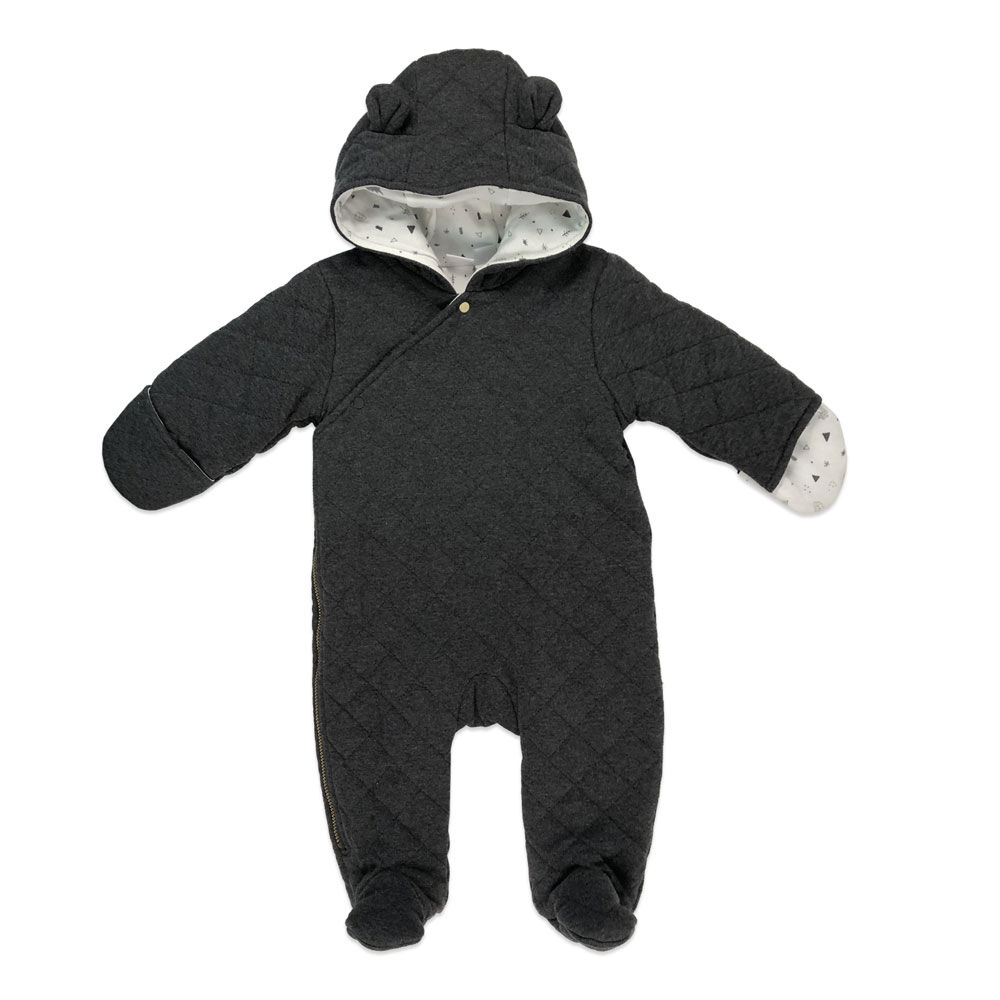 Grey top pram suit