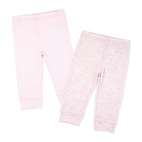Ensemble de pantalons à revers 2 pièces Naturelle : rose