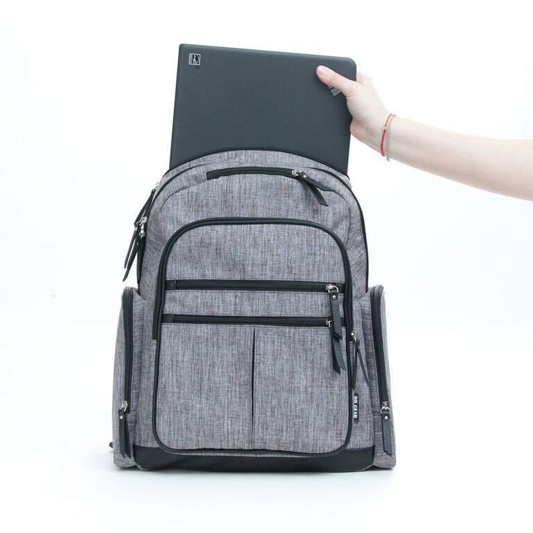 Baby Boom Places & Spaces Backpack Diaper Bag - Grey