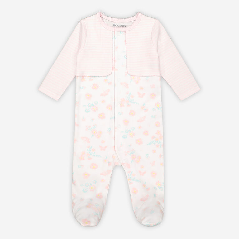 Rococo Footed Sleeper Pink 3/6M | Babies R Us Canada