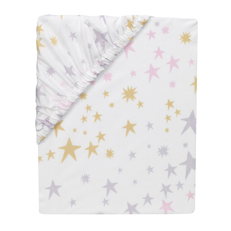 Bedtime Originals - Rainbow Unicorn Fitted Crib Sheet - Multicolor