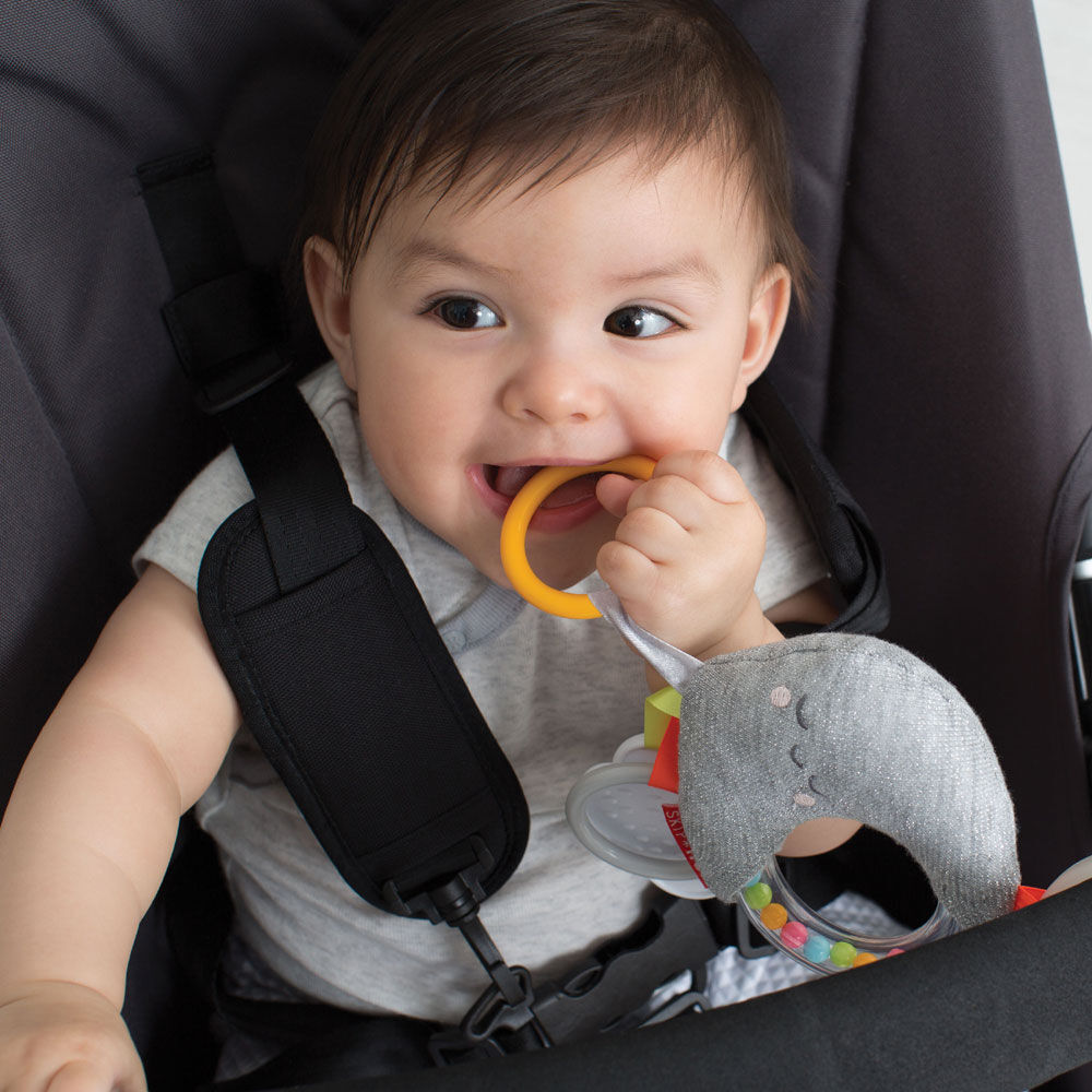 skip hop silver lining cloud stroller bar toy