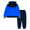 Nike Zip Up Fleece Set Royal Blue