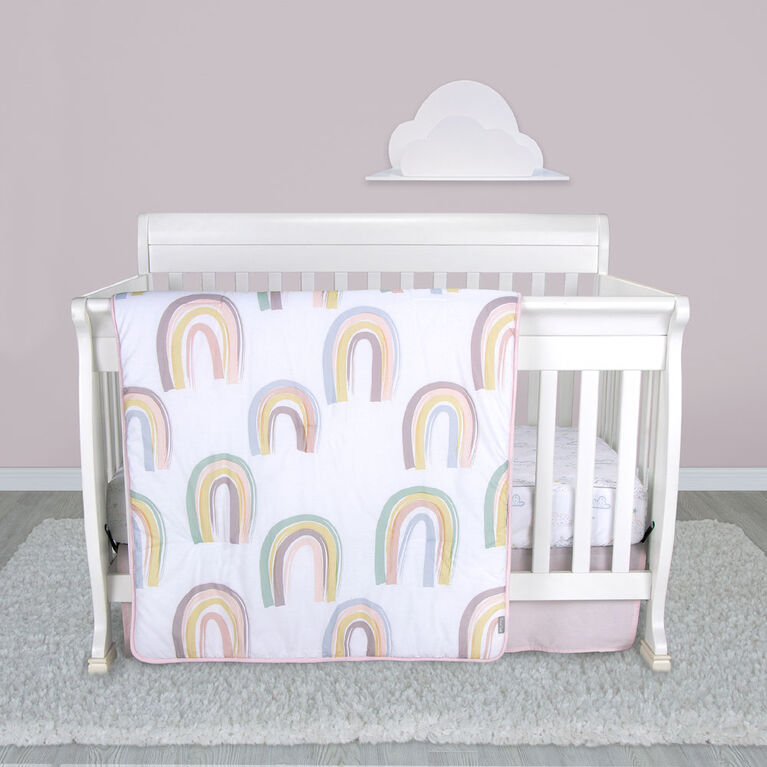 Painted Rainbow 4 Pc Crib Bedding Babies R Us Canada