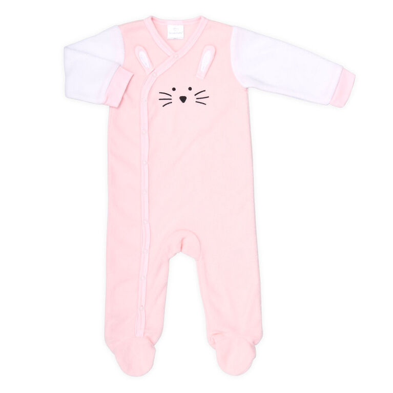 Koala Baby Pink Bunny Face Fleece Sleeper Size 12 18 Months Babies R Us Canada