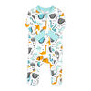 Baby Mode Combinaison interlock : Dinosaure turquoise 12M