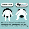 Upseat Floor & Booster Seat - Grey