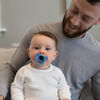 HappyPaci 1-piece Silicone Pacifier Blue - 3pack