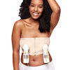 Medela Hands Free Pumping Bustier | Easy Expressing Pumping Bra with Adaptive Stretch for Perfect Fit | Chai Large