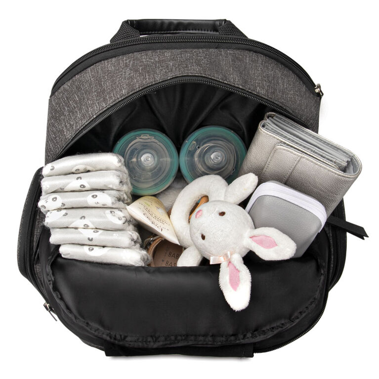 Baby Boom Places & Spaces Backpack Diaper Bag - Charcoal