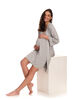 Chloe Rose 2 Piece Maternity & Nursing Robe Set Grey L