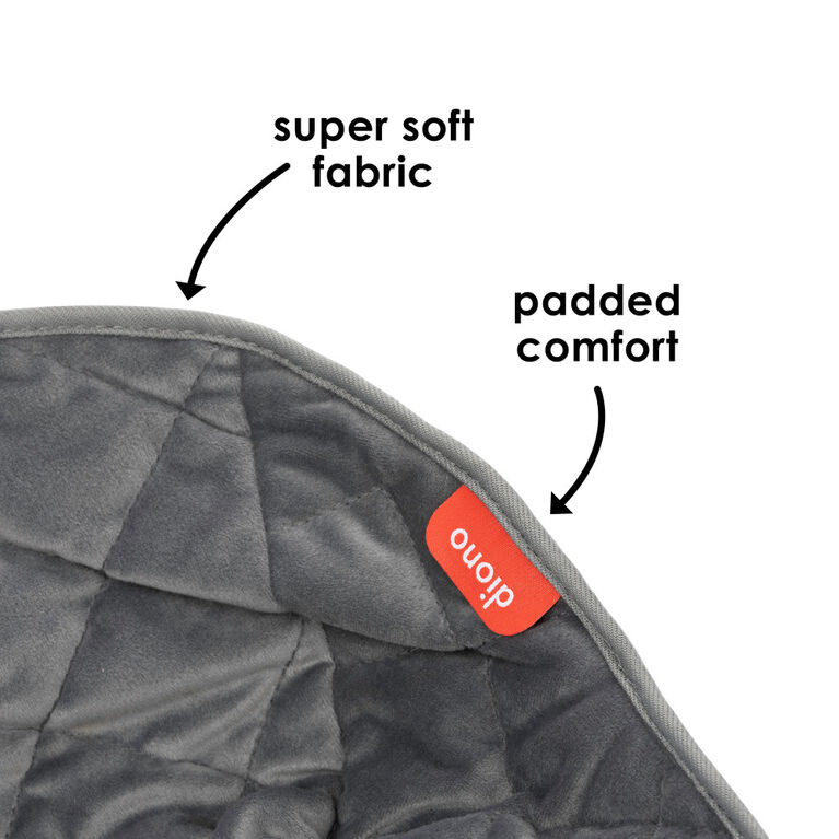 Diono Ultra Dry Seat, Child Car Seat Pad With Waterproof Liner - Potty Training Seat Pads for Infants Baby and Toddlers, Gray