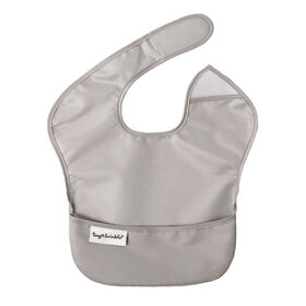 Tiny Twinkle - Mess Proof Easy Bib  - Grey 6-24M