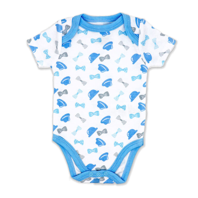 Baby Mode Paquet de 3 Bodys : monsieur bleu