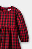 Flannel Plaid Dress Red 3-4Y